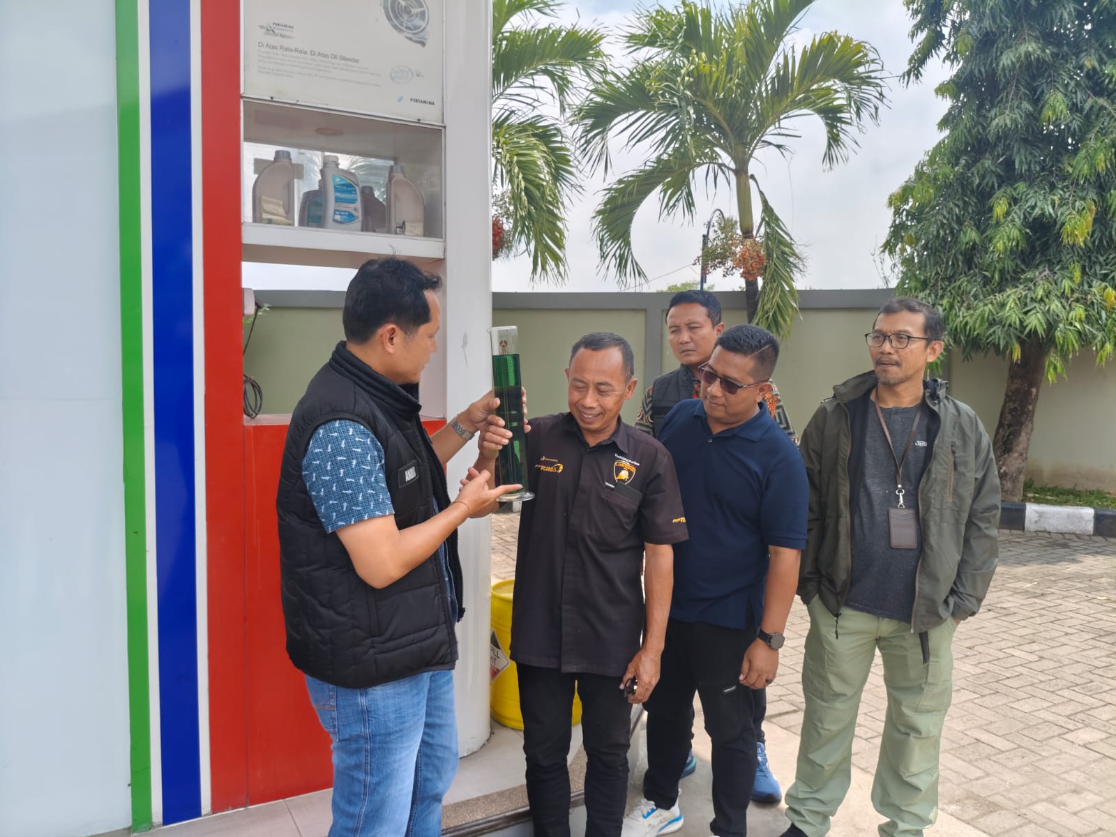 Polisi Bersama Pemkab Ponorogo Sidak Sejumlah SPBU Cek BBM Pertalite