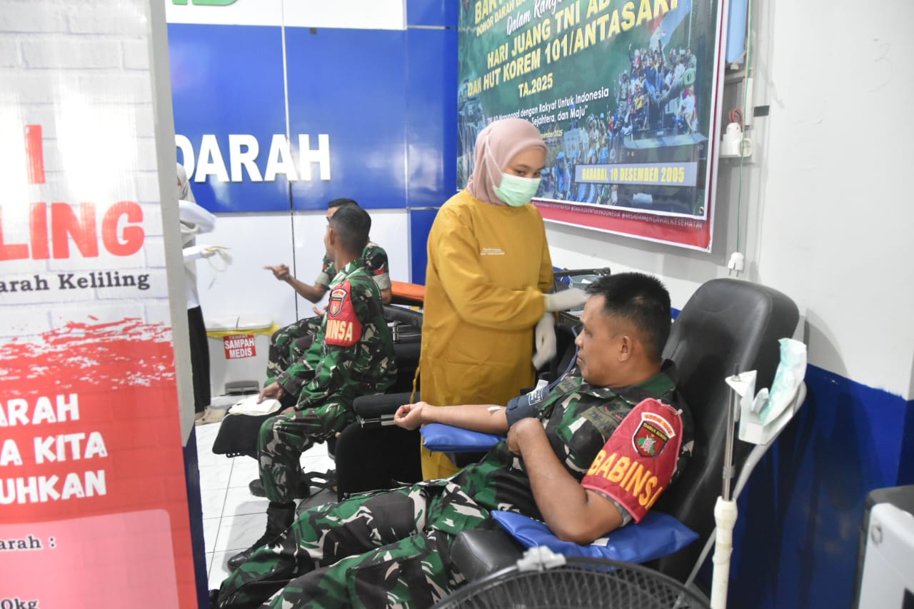 Kodim 1002/HST Wujudkan TNI Manunggal Rakyat Melalui Bhakti Kesehatan