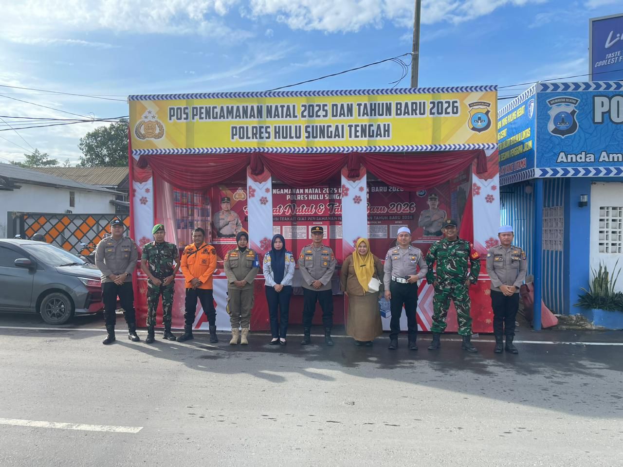 Kodim 1002/HST Terjunkan Personel Amankan Arus Balik Jamaah 5 Rajab