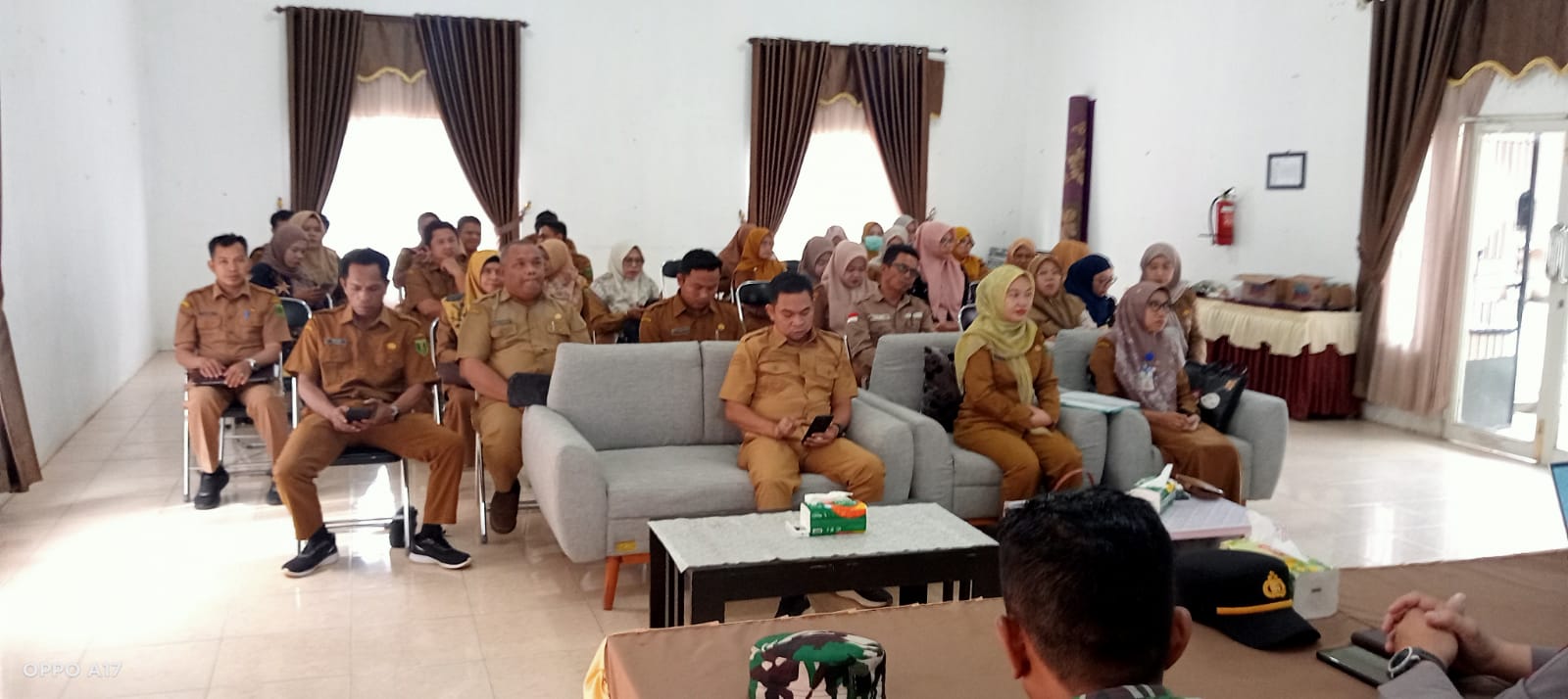 Babinsa Koramil 1008-04/Tanta–Murung Pudak Hadiri Rapat Koordinasi Pra Musrenbang Konvergensi Stunting