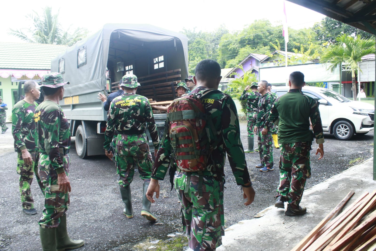 Kodim 1008/Tabalong Matangkan Persiapan Pembukaan TMMD ke-127 di Lapangan Tanta