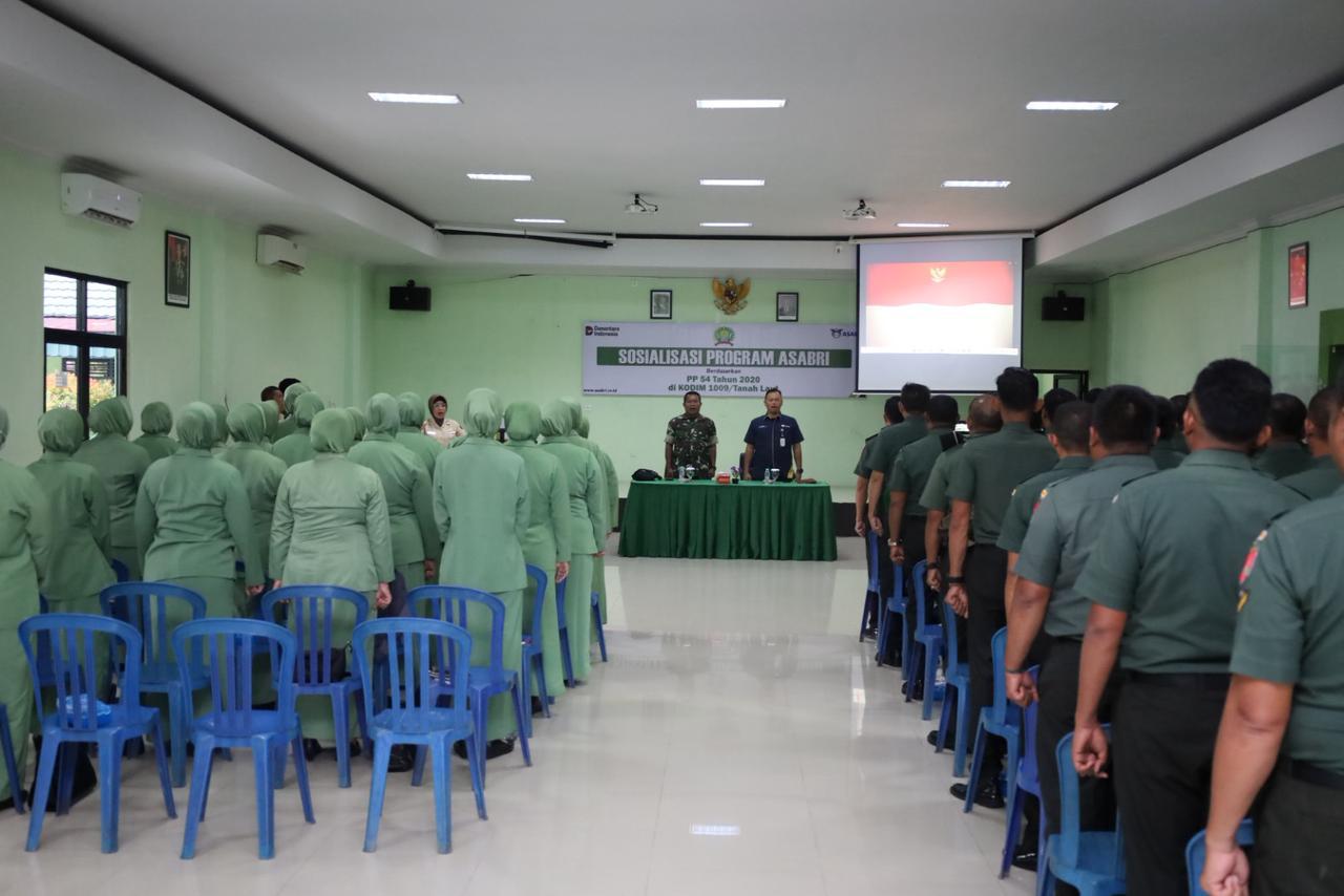 Seluruh Personel Dan Persit Kodim 1009/Tanah Laut Menerima Sosialisasi Program ASABRI