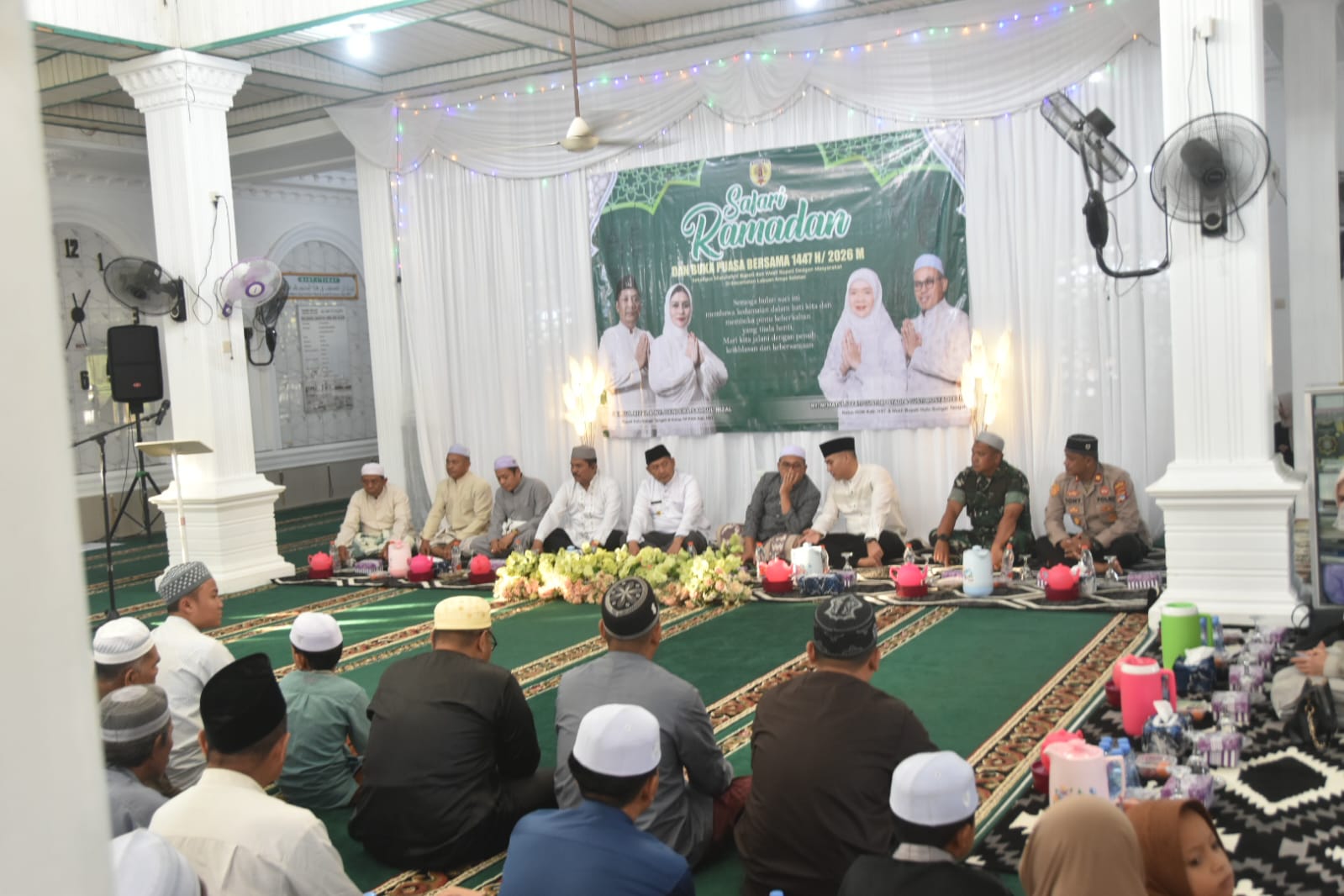 Dandim 1002/HST Hadiri Safari Ramadan Bupati HST di Desa Bangkal