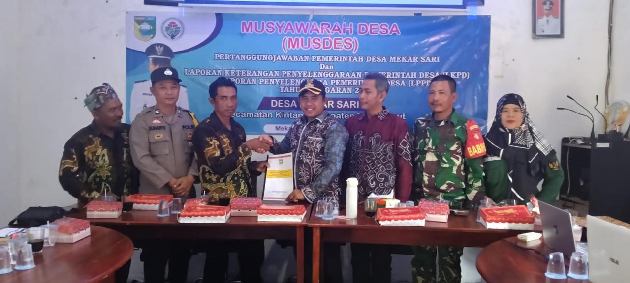 Sebagai Wujud Dukungan Transparansi Pemerintahan Desa, Babinsa Kodim 1009/Tla Hadiri Musyawarah Desa Binaan