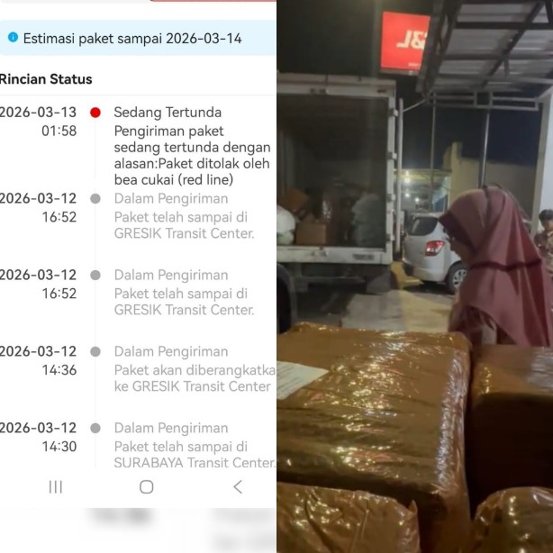 Terbongkar! Rokok Ilegal Dikirim Lewat Ekspedisi di Madura, Paket Besar Dinaikkan ke Truk Boxs Pengiriman