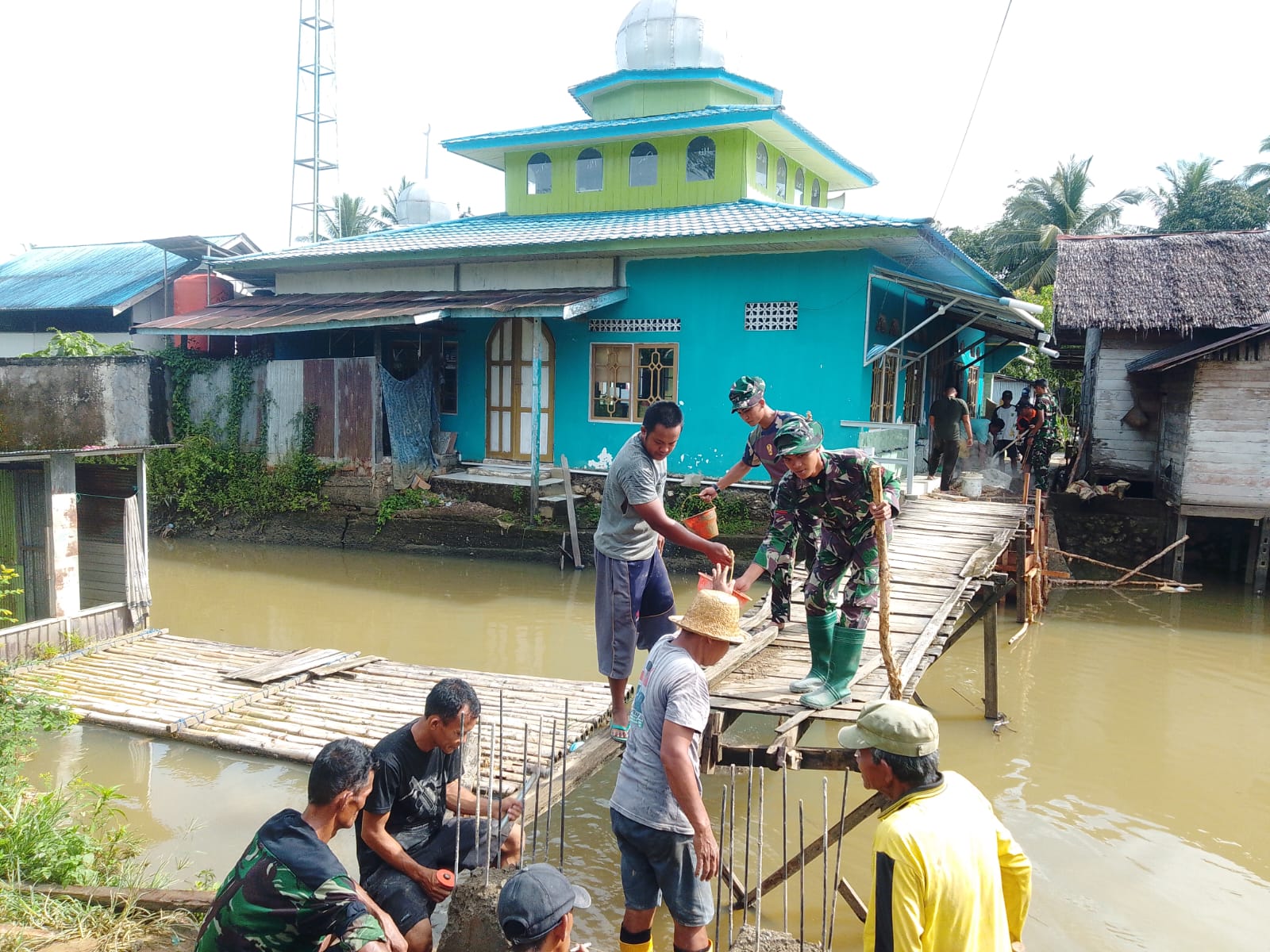 Kemanunggalan TNI-Rakyat, Pembangunan Jembatan Perintis Garuda Makin Maju