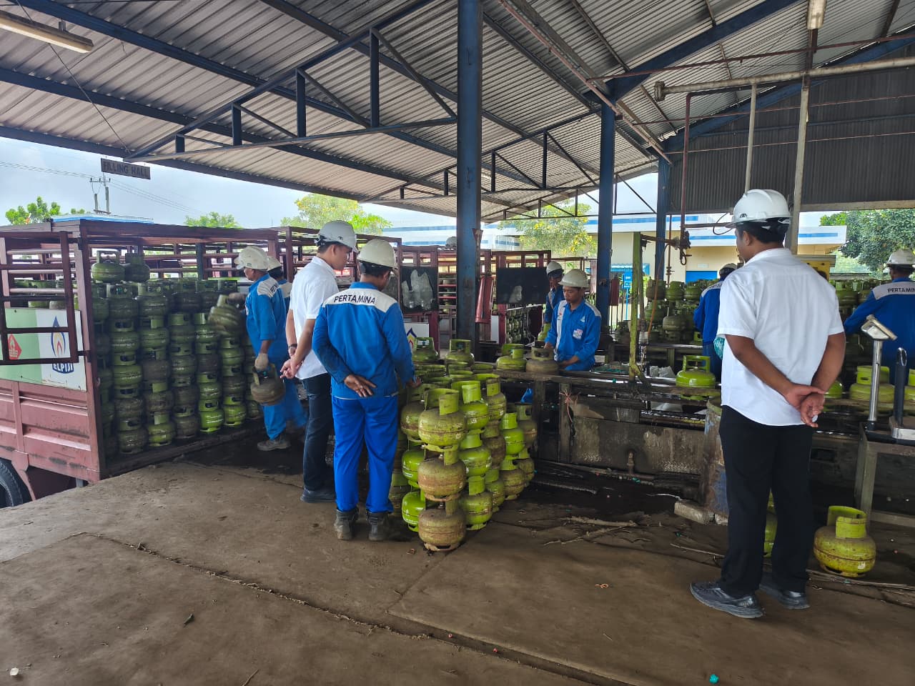 Polres Jombang Cek Ketersediaan LPG 3 Kg di SPBE Pastikan Distribusi Lancar