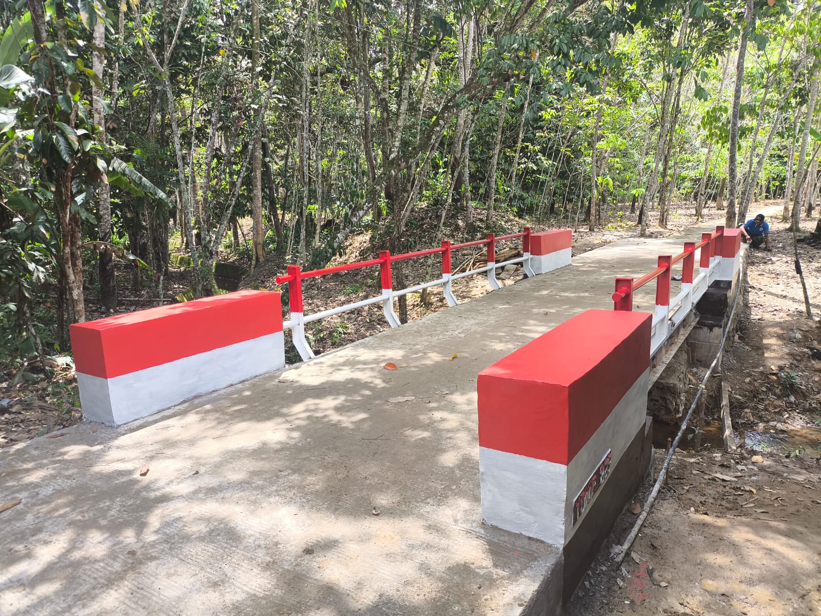 Tahap Finishing, Jembatan Garuda di Mangkusip Tampil Kokoh dan Membanggakan