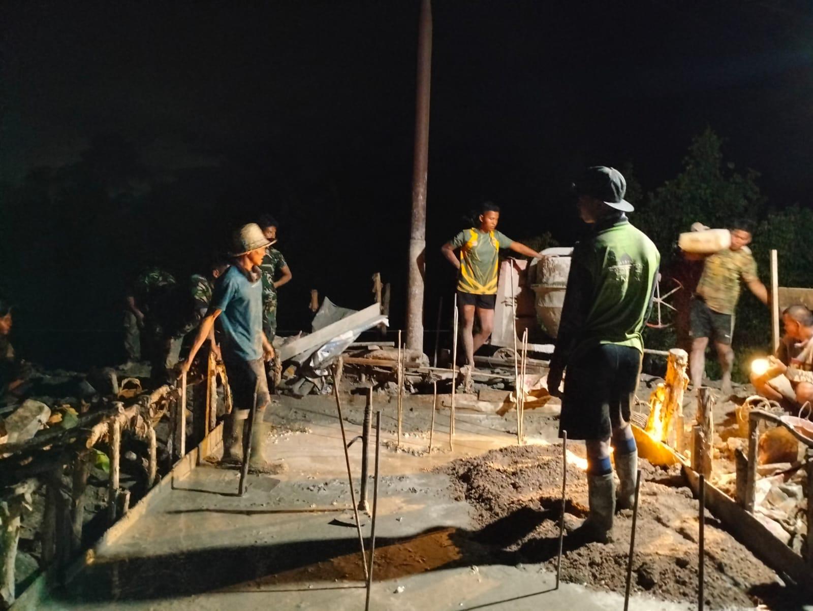 Lembur Siang Malam, Lantai Dasar Angkur Box Tepi Jauh Jembatan Garuda Terselesaikan