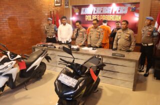 Polres Pasuruan Ungkap 3 Kasus Kejahatan Jalanan, Tersangka Begal Diamankan