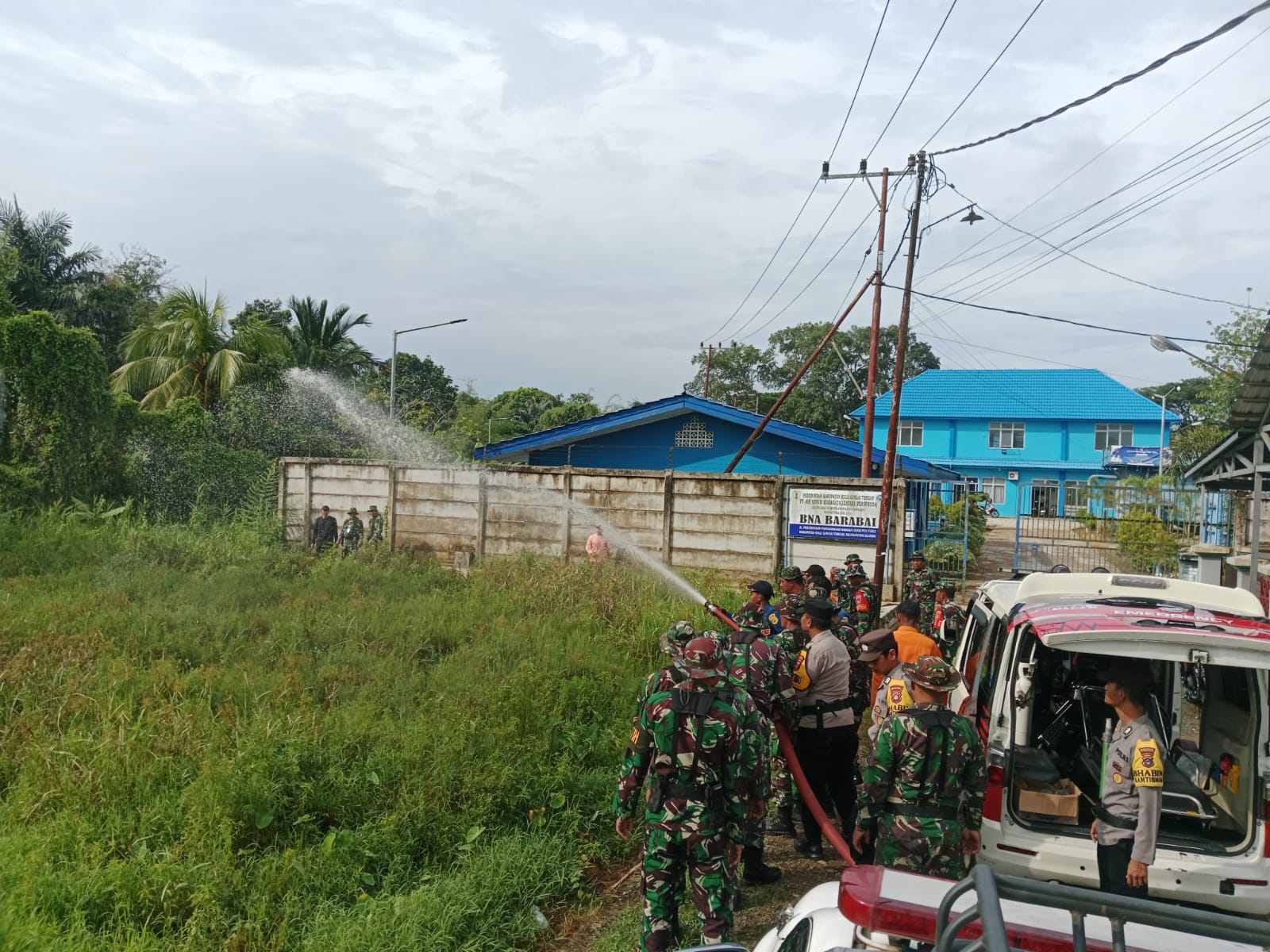 Tingkatkan Kesiapsiagaan Karhutla, Kodim 1002/HST Libatkan TNI-Polri dan BPBD dalam Latihan Sistem Blok